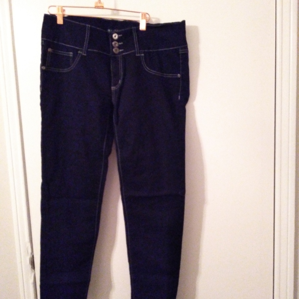 Dark blue skinny jeans